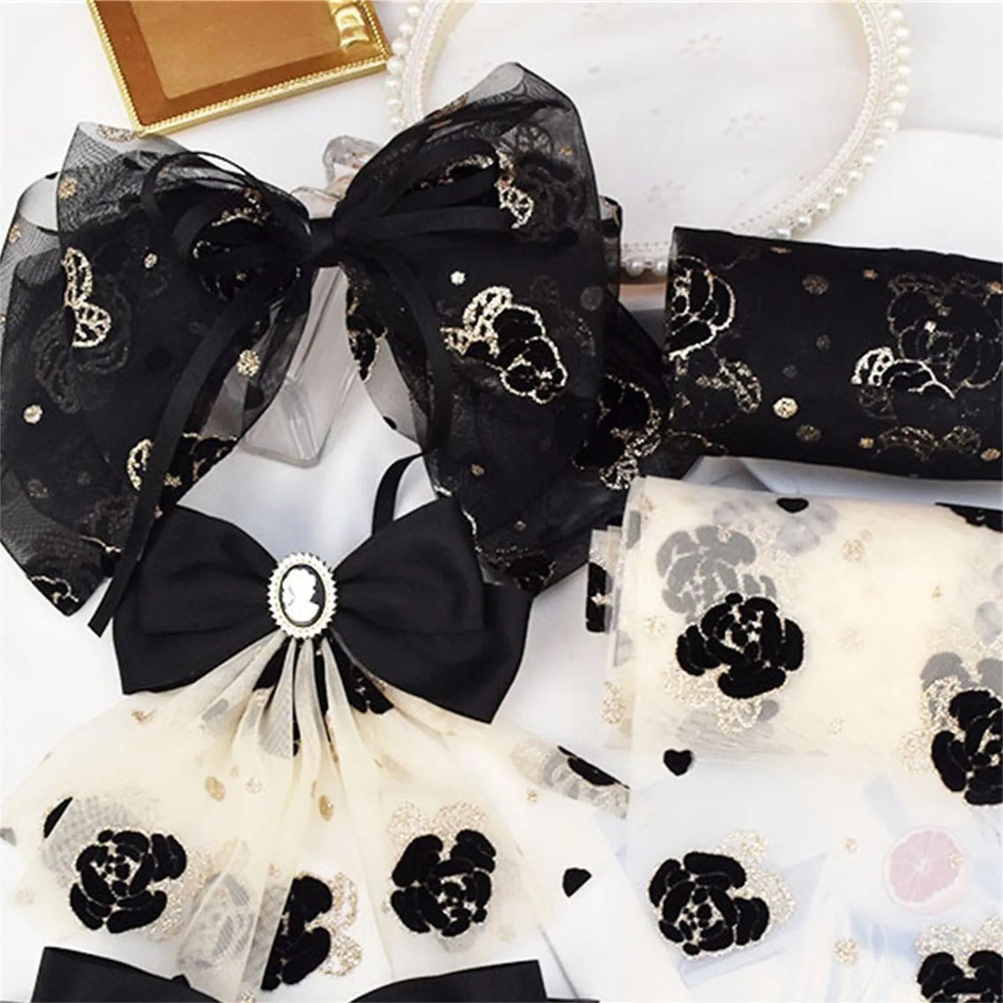 Kewgarden Flower Voile Ribbon