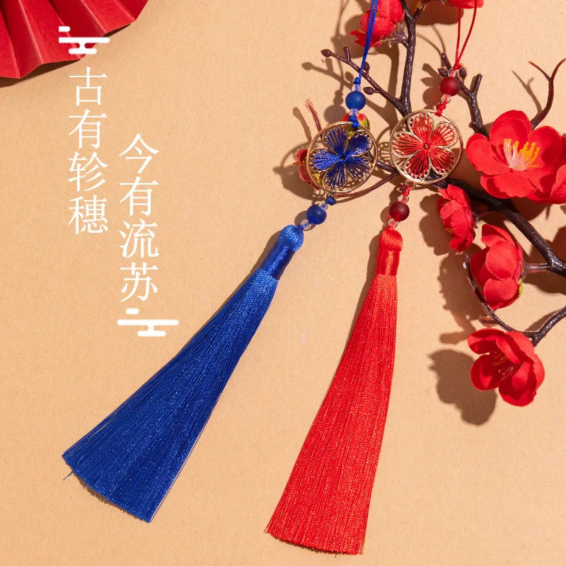DIY Handmade Blossom Tassel Pendant Chinese Style