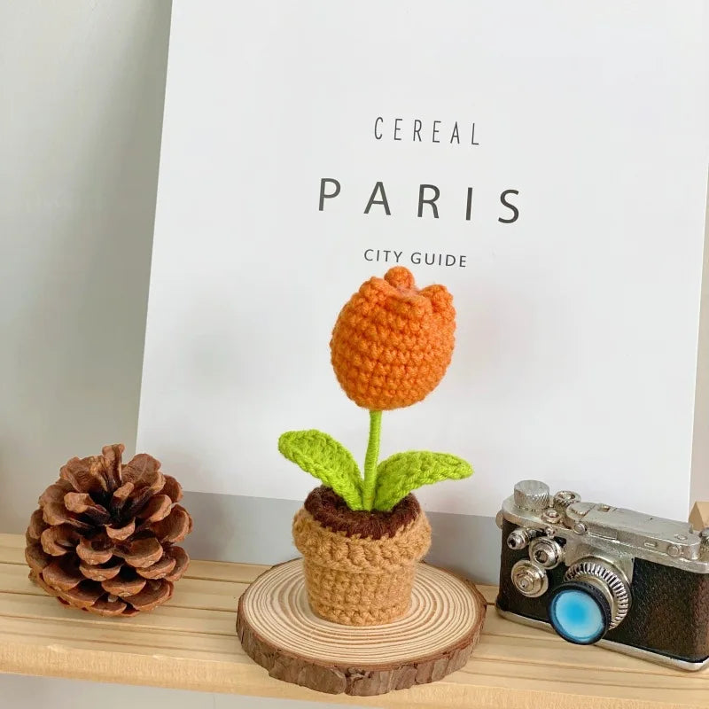Timeless Blooms Hand-Knitted Flower