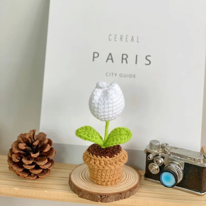 Timeless Blooms Hand-Knitted Flower