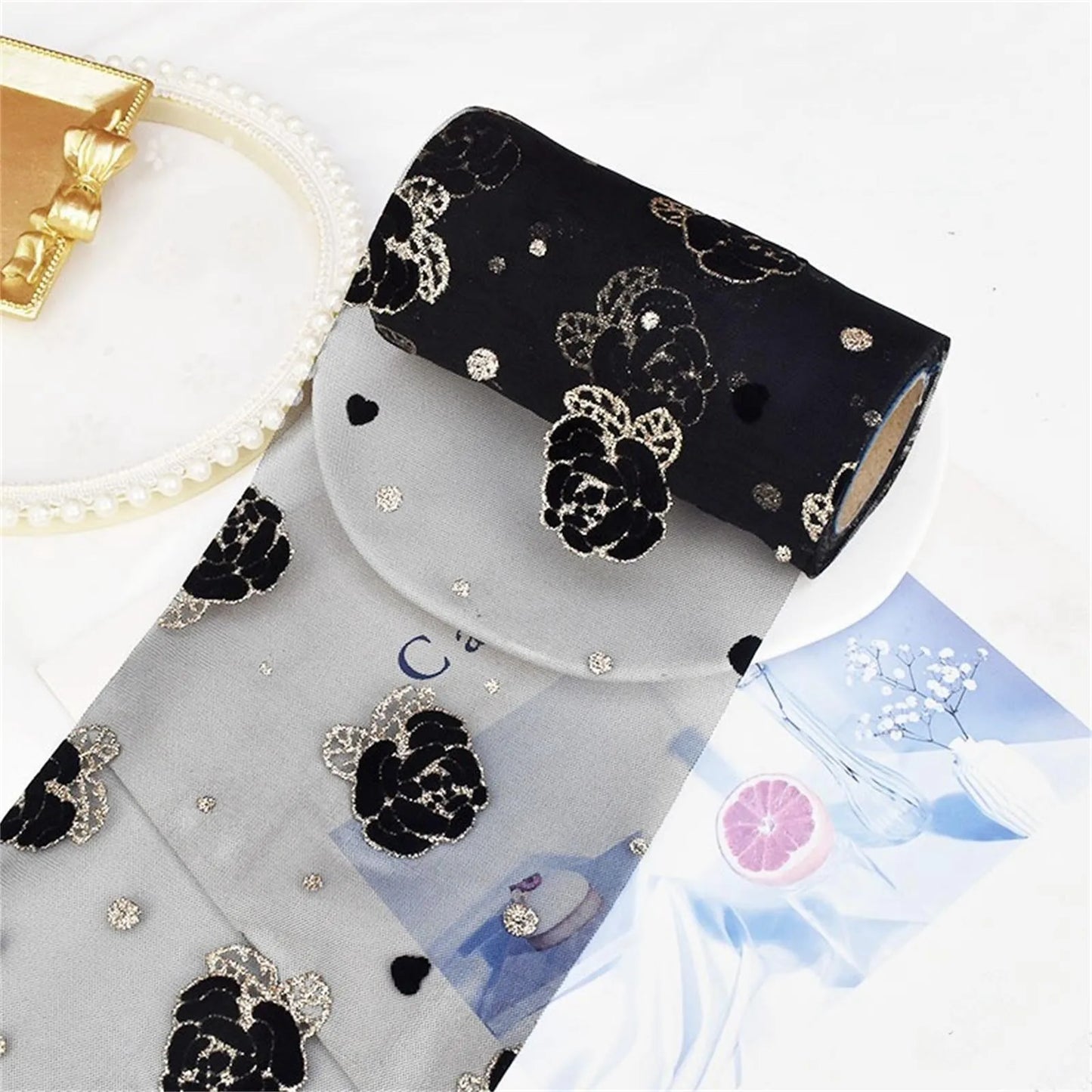 Kewgarden Flower Voile Ribbon