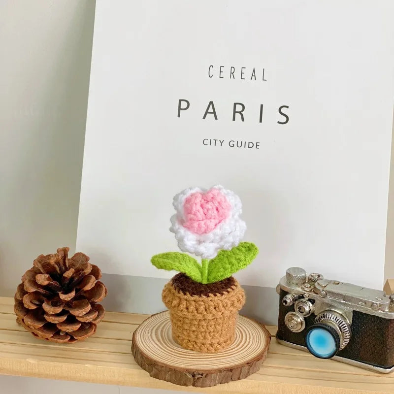 Timeless Blooms Hand-Knitted Flower