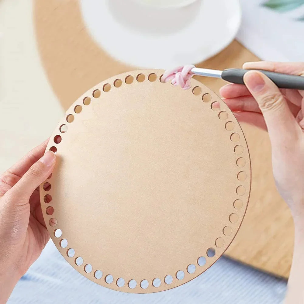Natural Wooden Basket Bottom