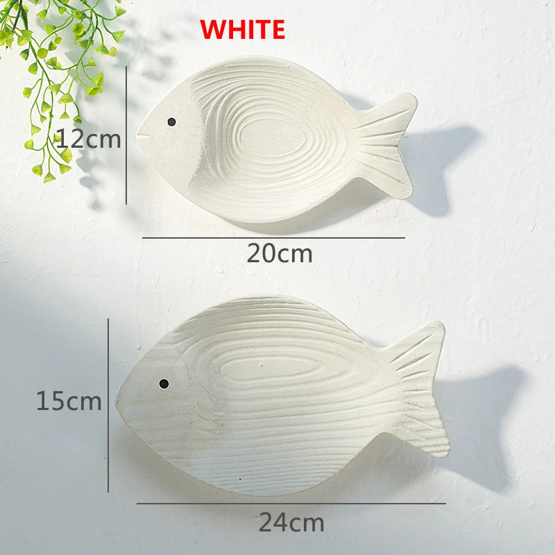 Wood Fish Nautical Beach Wall Decor