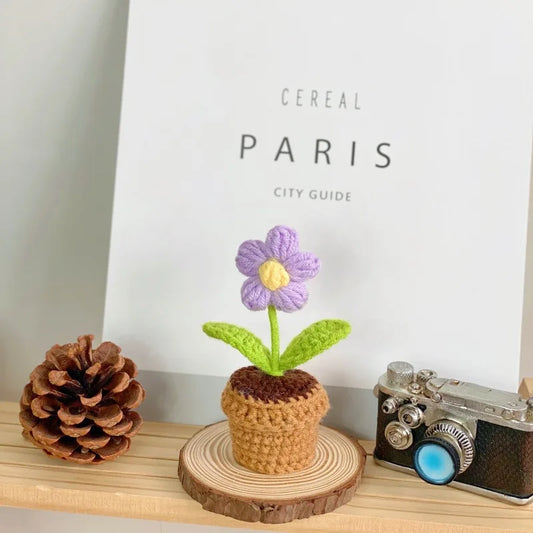 Timeless Blooms Hand-Knitted Flower