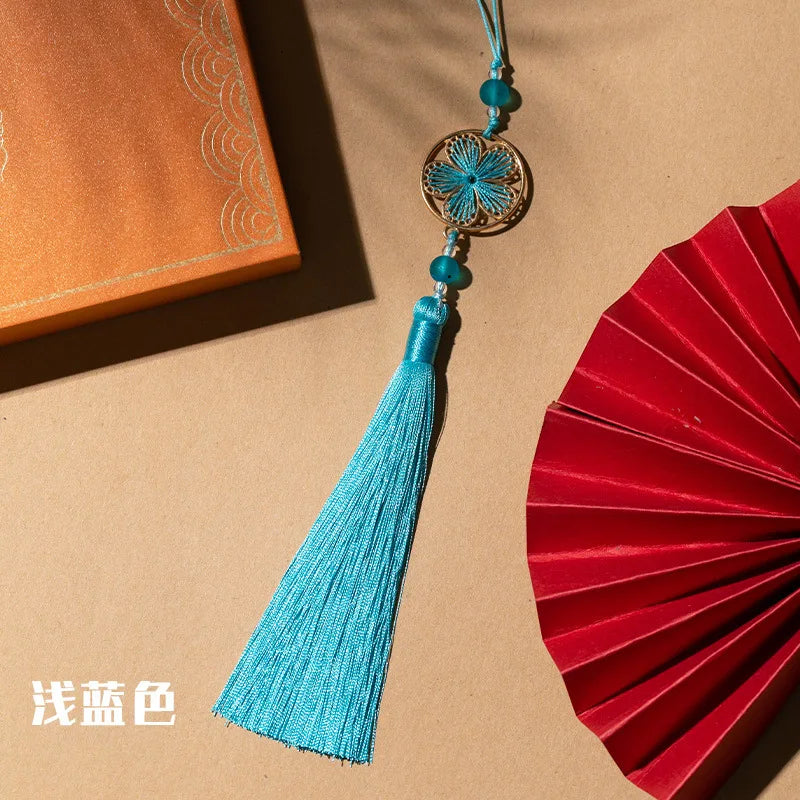 DIY Handmade Blossom Tassel Pendant Chinese Style