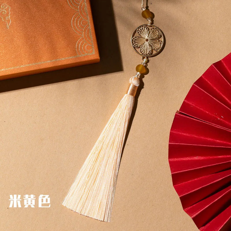 DIY Handmade Blossom Tassel Pendant Chinese Style