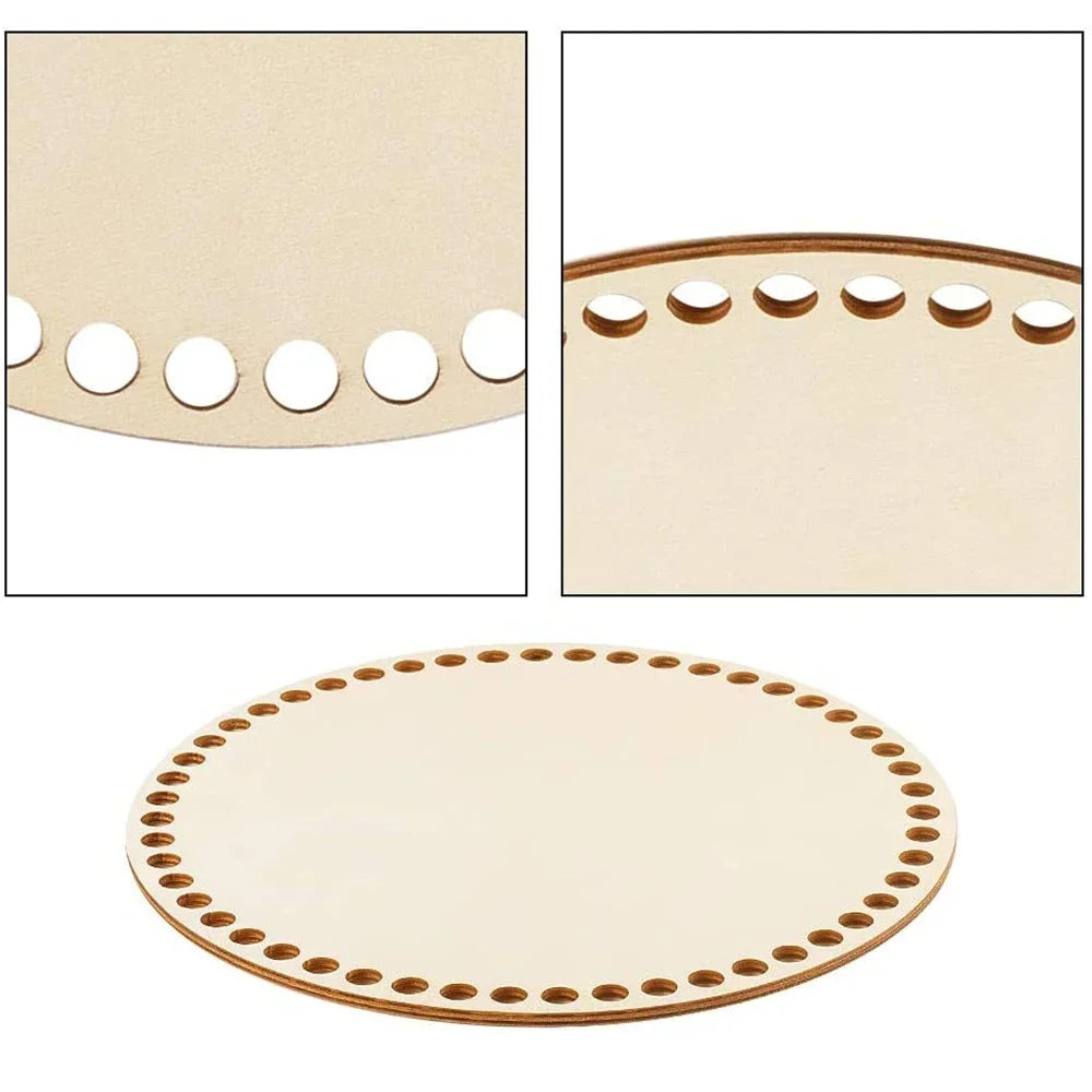Natural Wooden Basket Bottom