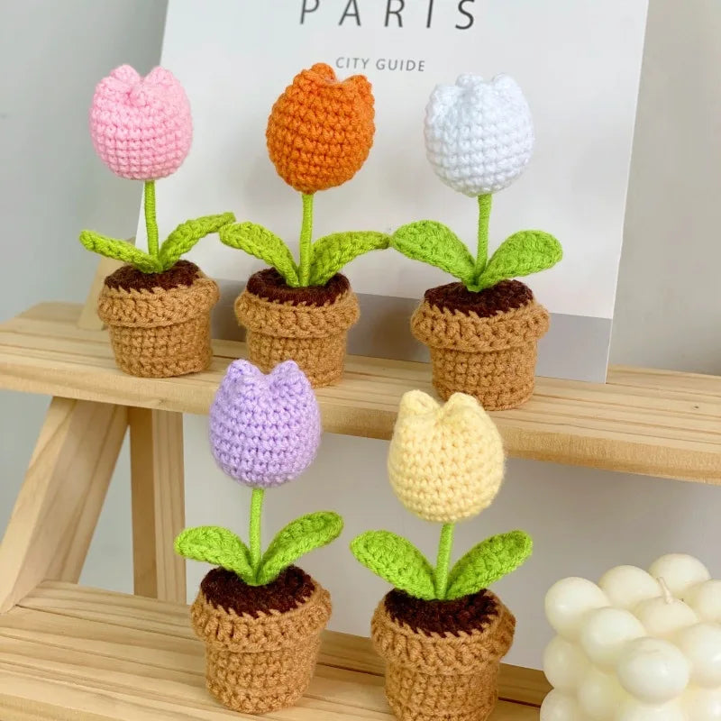 Timeless Blooms Hand-Knitted Flower