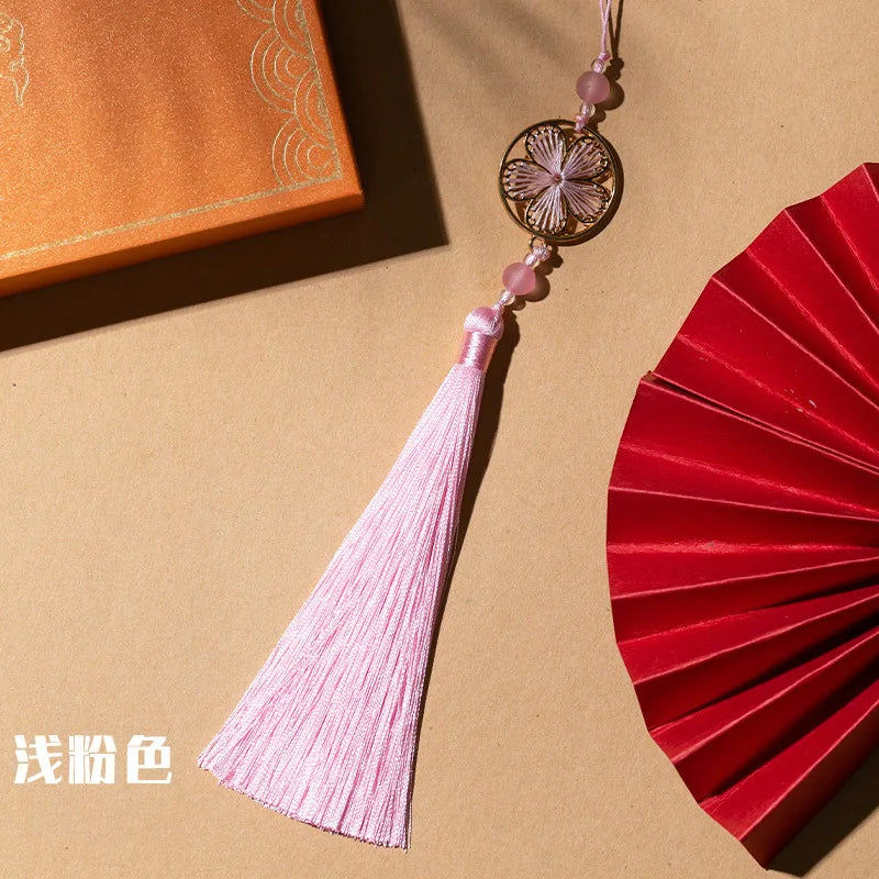 DIY Handmade Blossom Tassel Pendant Chinese Style