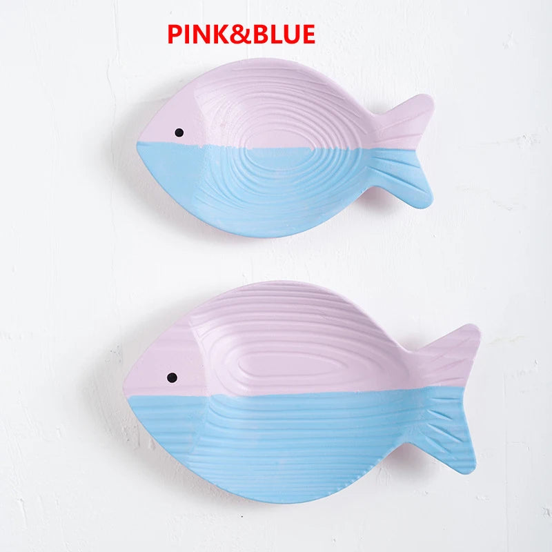Wood Fish Nautical Beach Wall Decor