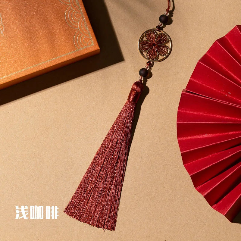 DIY Handmade Blossom Tassel Pendant Chinese Style