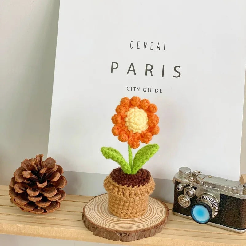 Timeless Blooms Hand-Knitted Flower