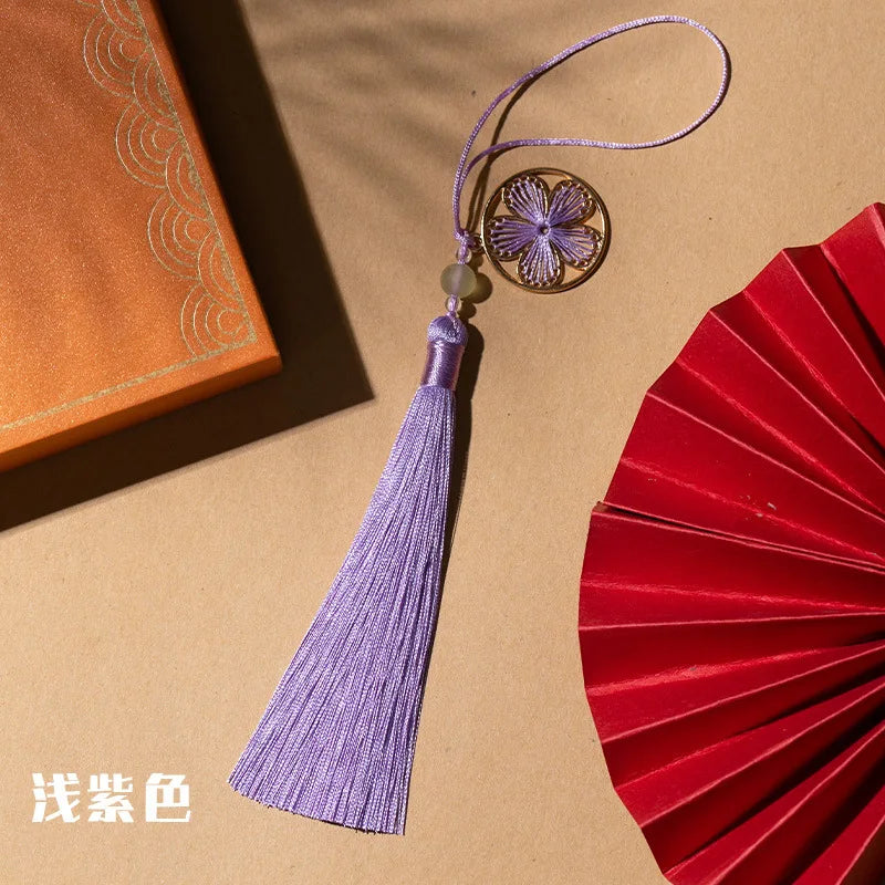 DIY Handmade Blossom Tassel Pendant Chinese Style