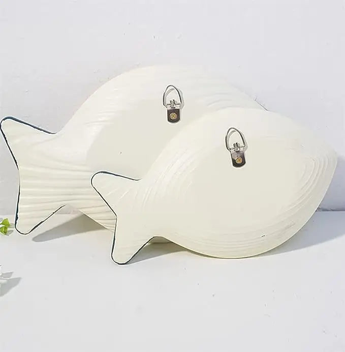 Wood Fish Nautical Beach Wall Decor