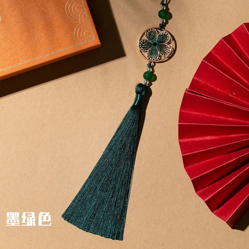 DIY Handmade Blossom Tassel Pendant Chinese Style